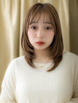 モッズヘア 上尾西口店(mod's hair)&nbsp;シャギーカット/シースルーバング/ミルクティーブラウンg