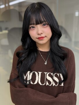 ソラ 広尾店(SORA) ロングヘア/レイヤーカット/ブルーブラック