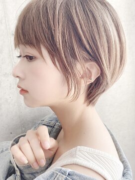 セイドット リー(Say. Ree) say.ショートボブひし形ショートオリーブグレーアッシュブランド