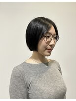 ヘアースタジオ ゼン カロン(Hair studio Zen kalon) ダークブラウン×大人ボブ×脱白髪染め20代30代40代50代