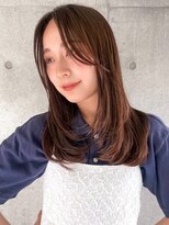 ラフ フロム ガーデン(Laf from GARDEN)&nbsp;ミディアム/レイヤーカット/顔周りカット/透明感カラー