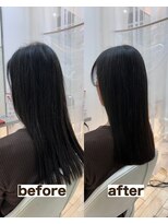 シゲ 自由が丘店(SHIGE) 乾かすだけでまとまる地毛風髪質改善ストレート40代50代縮毛矯正