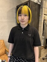 オムズポカ 栄矢場町店(OM's poka)&nbsp;ブロックカラー/イエローカラー/デザインカラー/ハイトーンボブ