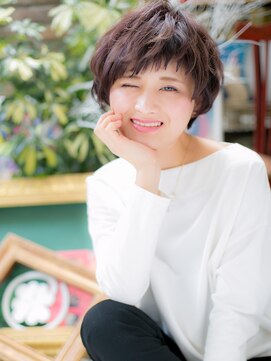 カバーヘア ブリス 上尾西口店(COVER HAIR bliss) くせ毛風大人かわいいやわらかショートc3上尾20代30代40代50代!