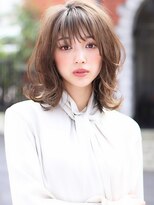 グランド(GRAND)&nbsp;ひし形/ココアブラウン/フリンジウェーブ/20代30代40代/表参道