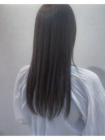 モルニ(MORNI)&nbsp;アッシュグレー_マロンベージュ Aラインボブ かきあげ