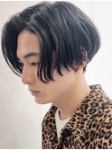 センターパート/ツーブロ刈り上げ/ニュアンスパーマ