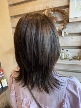 サロンドカスティーロ(salon de castillo) 大人かわいい小顔シースルーバング☆ネオウルフ30代40代50代