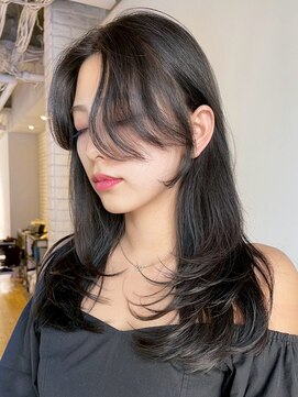 アルバム 池袋(ALBUM) レイヤーカット_ピンクベージュインナーグレージュ_ba430331