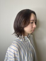 ゼンドットカラスマ(Zen.karasuma)&nbsp;大人ブラウンベージュ×マッシュウルフボブ