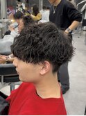 メンズパーマ波巻きスパイラル縦落ちツイスパ