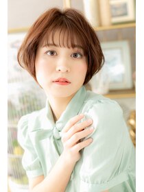 カバーヘアアンドスパ ブリス 浦和(COVER HAIR&SPA bliss) ひし形シルエットベージュピンクガーリーボブa浦和20代30代40代