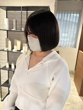 クラン バイ ナチュラル(clan by Natural) パツッとボブ/大人ボブ/ダークブラウン @seiji_1027_