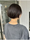 ショートボブ×酸性ストレートパーマ