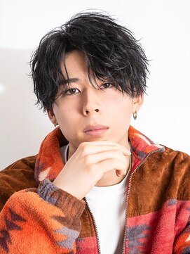 オーシャントーキョーウエスト 心斎橋 (OCEAN TOKYO WEST) ツイストスパイラル波巻きスパイラルパーマセンターパートウルフ