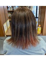 フフ 瀬戸店(FuFu) 白髪ぼかしインナーカラー　オレンジオンカラー