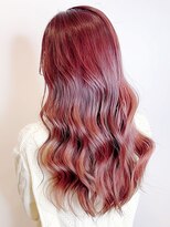 ミスグランディーヴィラス(Miss Grandee VILLAS) ツヤ髪/韓国風巻き/ロングワインレッド/20代30代40代