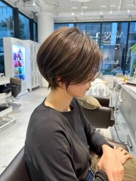 ネイロ 北千住(NeiRo) 小顔ショートボブハイライトカラー大人ショート白髪ぼかし北千住
