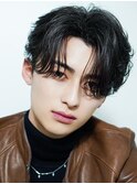 韓国カルマパーマフェザーショートセンターパートシャドウパーマ