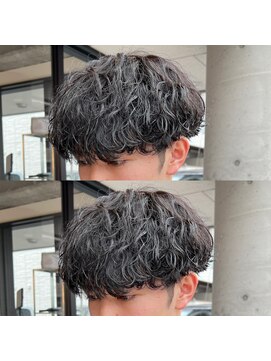 髪屋 紬 メンズ/メンズパーマ/メンズカット/波巻きスパイラル