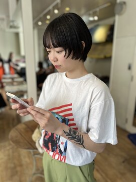 フラミンゴバイカーニバル 江古田(Flamingo by carnival) [yuika]ショートボブ×顔周りレイヤー