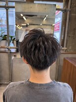 タメ(tame-)&nbsp;サーフカール/フェザーパーマ/ブルーブラック【都賀/メンズ】