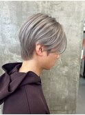ホワイトメッシュ/ツイスト/ツイスパ/パーマ/メンズ/眉毛
