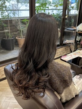 キャラ 池袋本店(CHARA) どうしてもパーマがかかりづらいというお客様にコテ巻き風パーマ