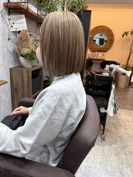 シールドヘアー 沖縄 新都心(C'LD Hair) 那覇美容室/おもろまち美容室/ブリーチ/ボブ/切りっぱなしボブ