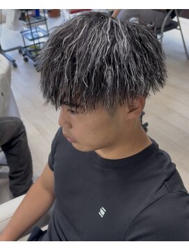 メッシュ×パーマ