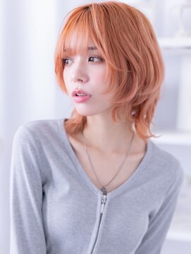 ハッシュカット全頭ブリーチくびれボブレイヤーa上尾10代20代