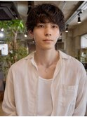 ツイストマッシュスパイラルパーマシャドウパーマアップバング