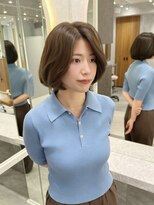 ミリバイアフロート(MIRI by AFLOAT)&nbsp;【立松佳祐】レイヤーボブ 顔周りカット グレージュ　30代