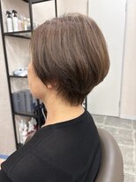 バセット バイ アルター 鎌取店(basset by aL-ter)&nbsp;ミルクティーブロンド/ダークブルー/デジタルパーマ/鎌取