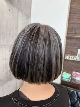 ムス ヘアー(MUSU HAIR) アンブレラカラー×ボブ