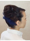 夜会巻きアレンジ