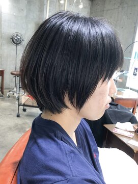 サロンドミルク 溝の口店(salon de MiLK) 直毛でも丸みのあるショートヘア
