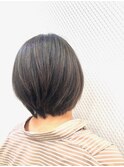 小顔ショートボブ/ビターココアブラウン/30代40代50代/ショート