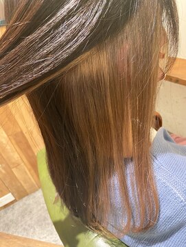 ムーン(moon) #ロングヘア #グレージュカラー #ボブウルフ#ココアベージュ