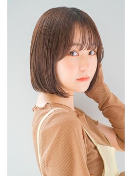 ガリカ シーム(Gallica/SEAM) 切りっぱなしボブ前下がりボブ内巻きボブ大人可愛い薄めバング