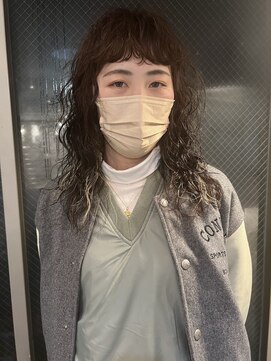 ビビト(bibito) bibito ロングウルフパーマ スパイラルパーマ ウェーブヘア