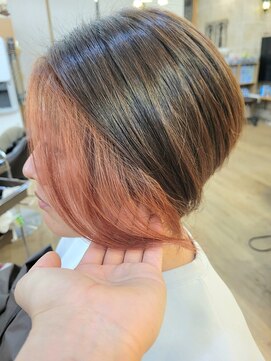 ルークス 中央林間(LOOOKS) オレンジイヤリングカラー×ショート