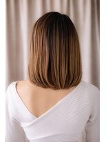 カバーヘア ブリス 大宮西口(COVER HAIR bliss) オンブレ大人ハイライトモード前下がりボブY大宮20代30代40代
