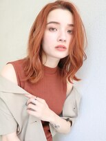 ブゾン(buZon)&nbsp;【buZon ブゾン】くびれミディアム×オレンジヘア