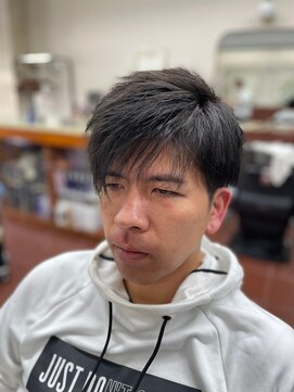 理容 鮎川 アシンメトリー2ブロショート