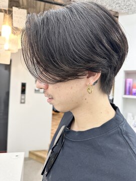 ロンプ(romp) 前下がりセンターパート【恵比寿romp藤巻】【ツーブロック】