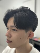 バース 梅田中崎町店(BIRTH)&nbsp;ニュアンスパーマセンターパートワンカールパーマ韓国メンズ