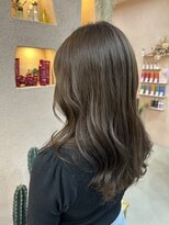 トリコ 柏(tricot) ブリーチなし透明感カラー/オリーブベージュ/オリーブカラー
