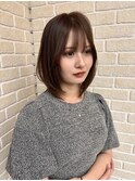 ミディアムレイヤーボブ