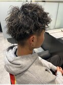 フェードカット×ツイストスパイラルパーマ
